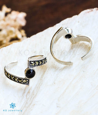  Swish Silver Marcasite Toe-Rings