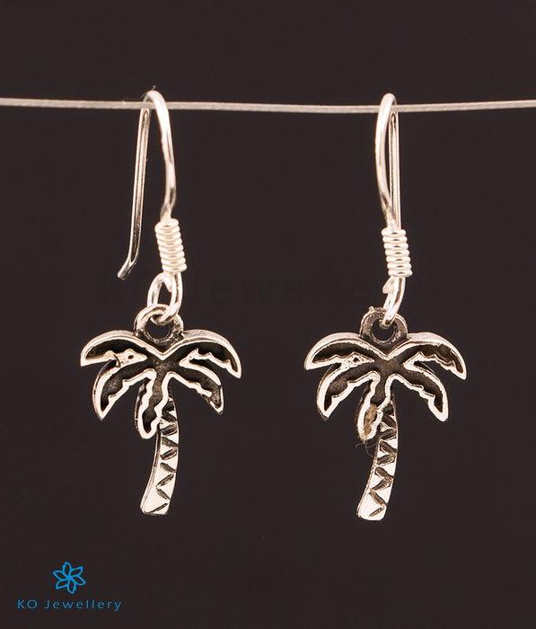 The Coconut Tree Silver Earrings