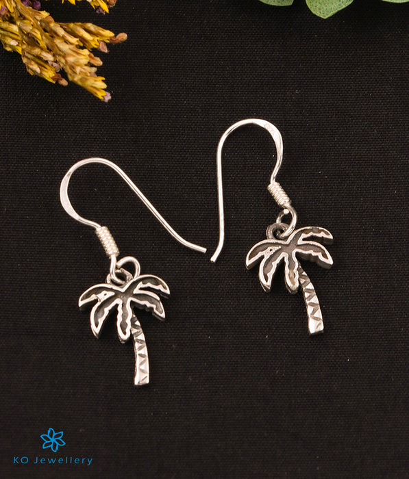 The Coconut Tree Silver Earrings