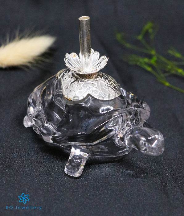 The Turtle Silver Agarbatti/ Incense Holder