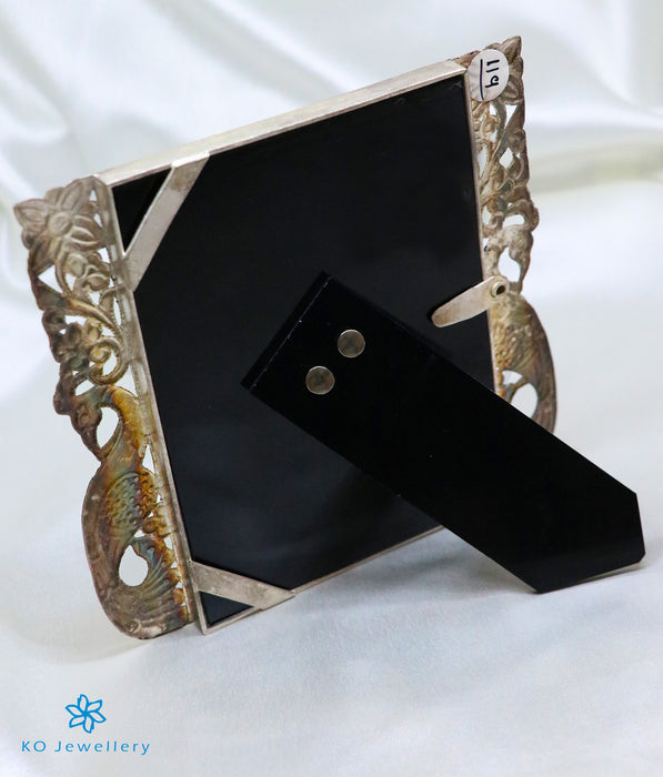 The Barha Sterling Silver Peacock Picture Frame