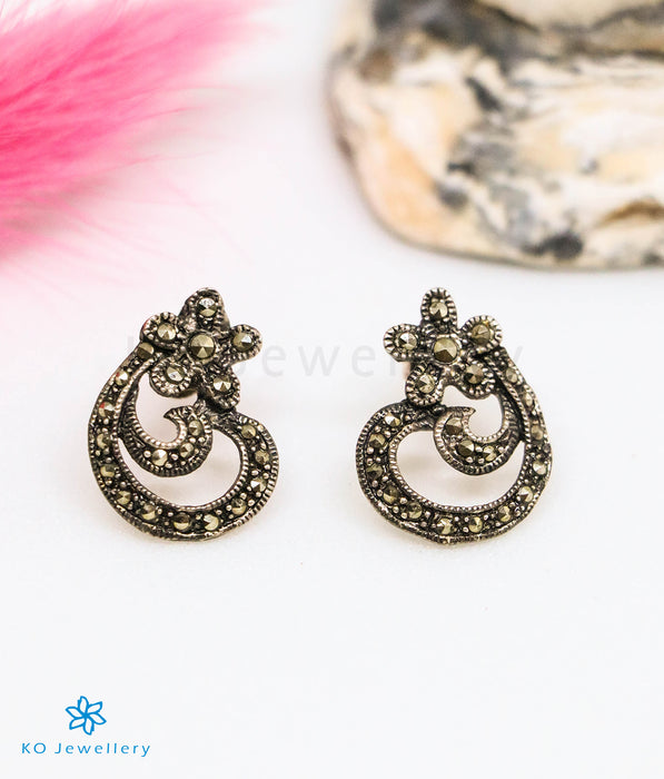 The Layra Silver Marcasite Earrings