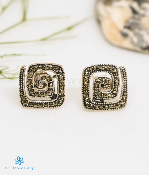 The Amruda Silver Marcasite Earrings