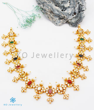 The Tattva Silver Navratna Necklace