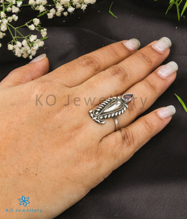 The Fish Silver Open Finger Ring