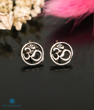 The Om Silver Earrings