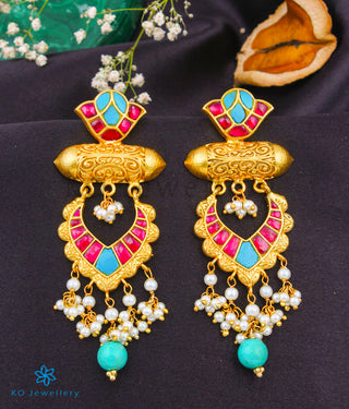 The Neelima Silver Kundan Earrings