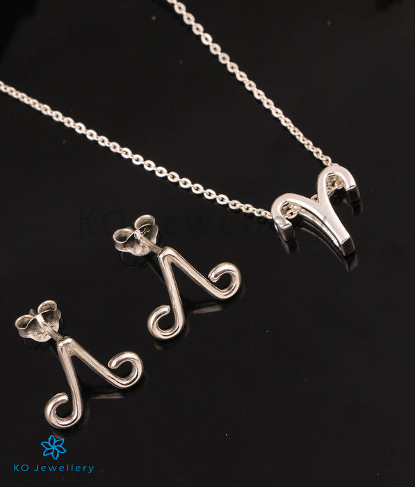 The Aries Zodiac Silver Necklace Set