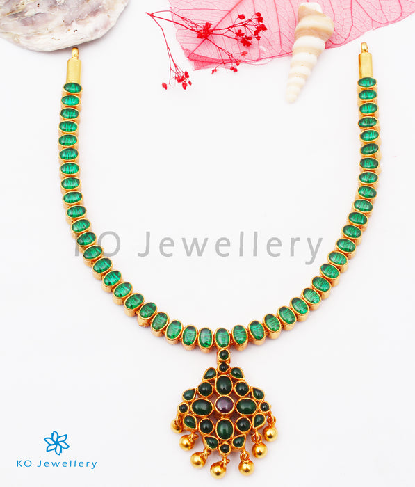 The Bhavika Silver Reversible Addige Necklace