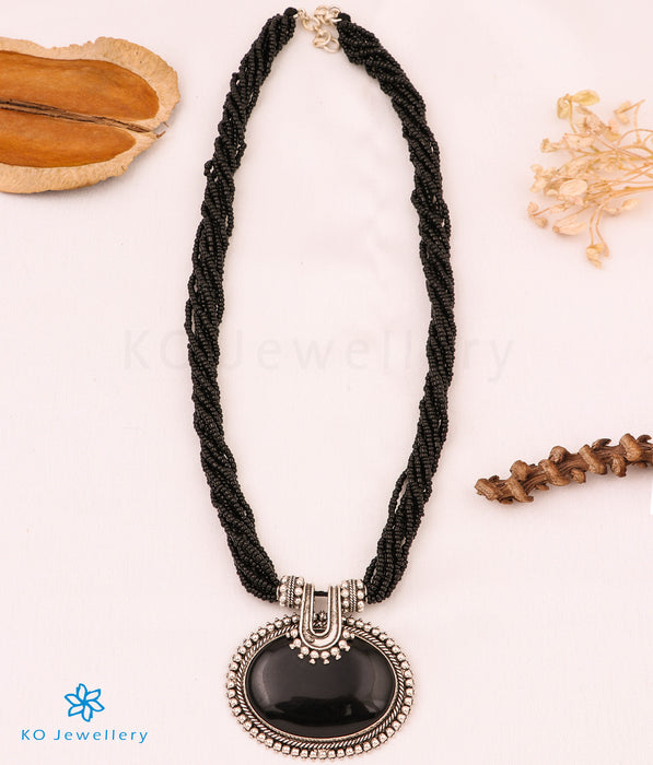 The Tridha Silver Beads Necklace