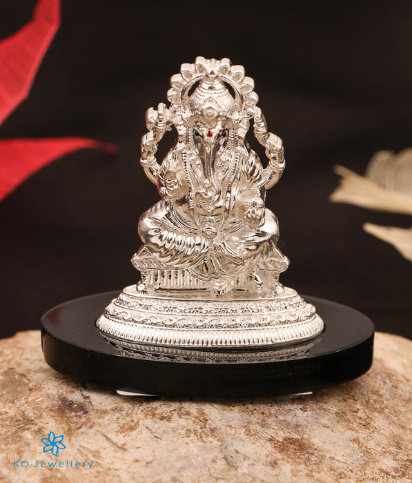 The Aadhinath Silver Lakshmi Idol