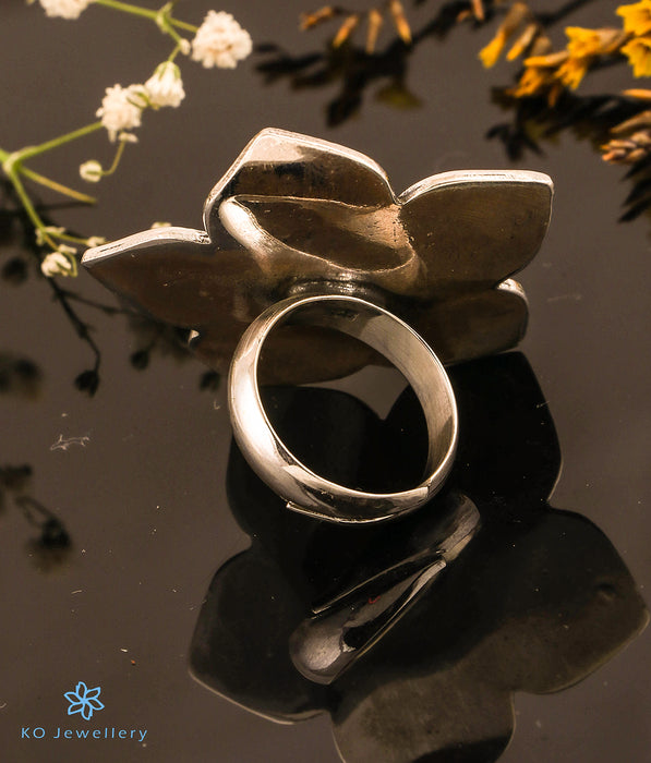 The Niral Silver Statement Open Finger Ring