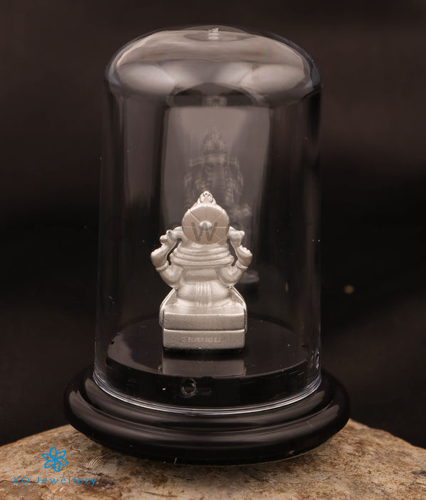 The Kaveesh 999 Pure Silver Ganesha Idol