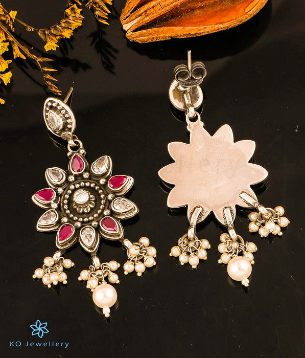 The Adrija Silver Gemstone Earrings