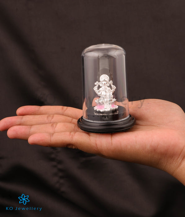 The Bhavesh 999 Pure Silver Ganesha Idol