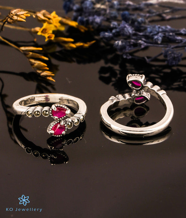 The Evershine Silver Marcasite Toe-Rings