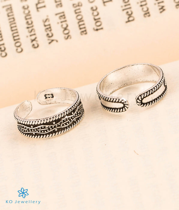The Spiral Silver Toe-Rings