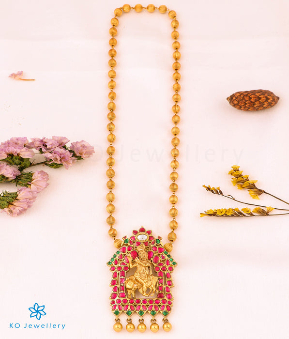 The Radhesh Antique Silver Kundan Necklace