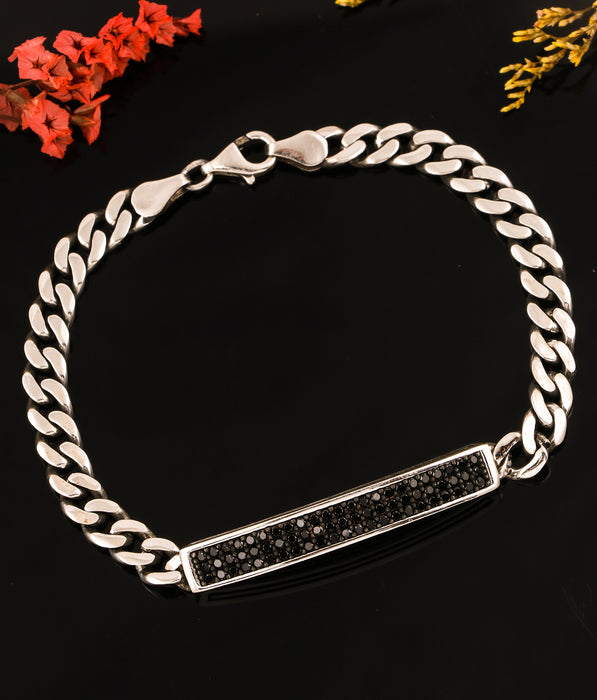 The Black Allure Silver Links Bracelet