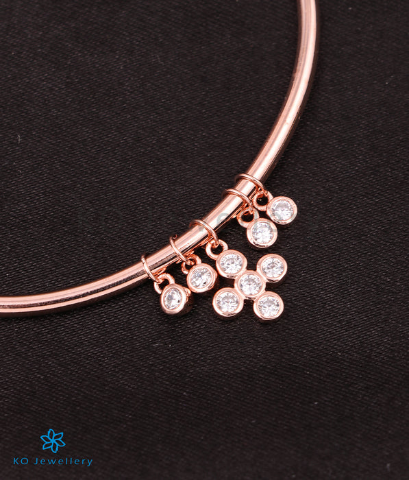 The Svasti Silver Rose- Gold Bracelet