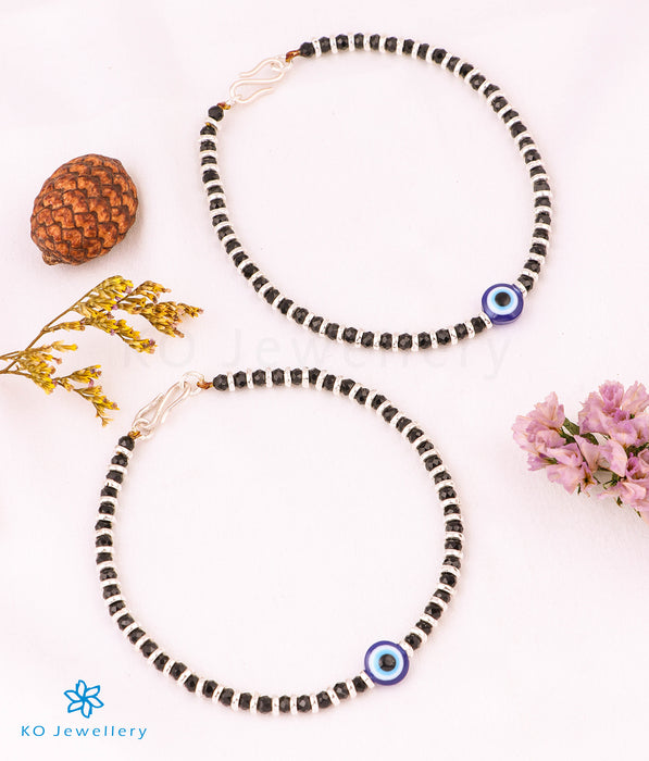 The Shrey Evileye Silver Baby/Kids Anklets (7.5 inches)