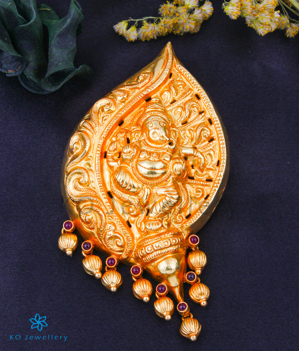 The Natya Ganesha Silver Nakkasi Pendant