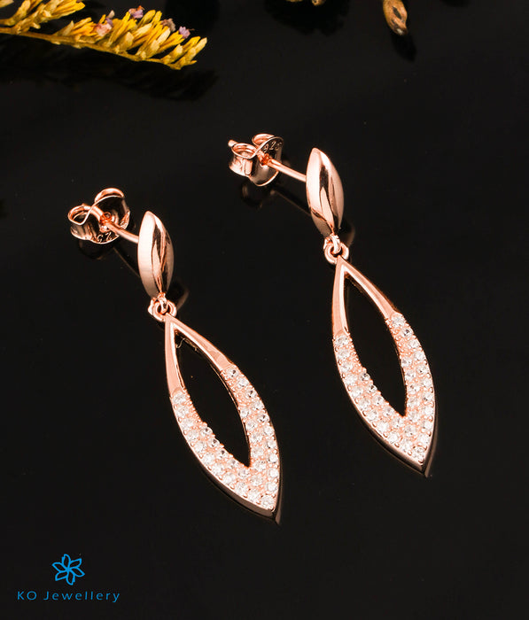The Sublime Sparkle Silver Rosegold Earrings
