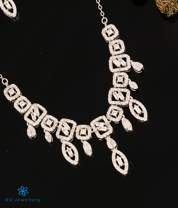 The Ziba Silver Necklace & Earrings