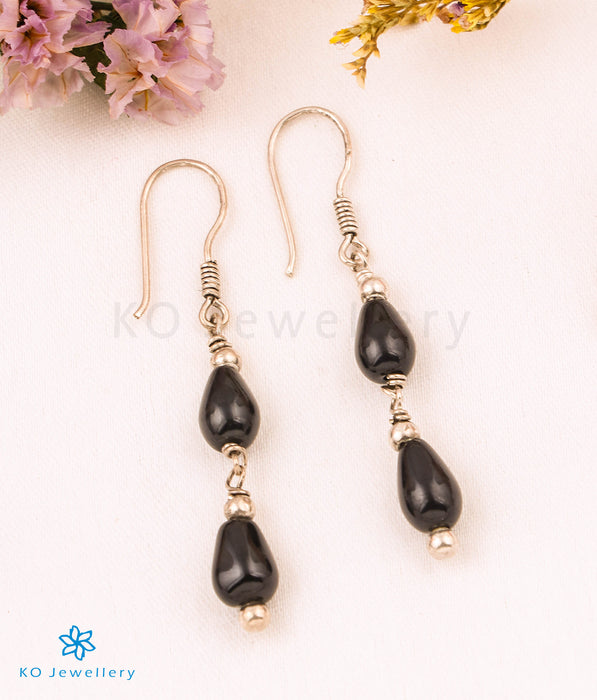 The Black Onyx Silver Gemstone Earring