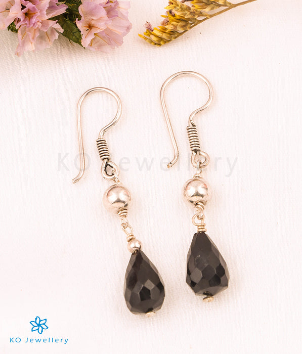 The Black Onyx Silver Gemstone Earring