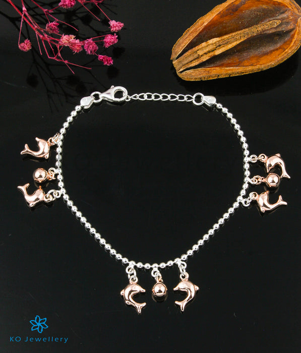 The Dolphine Silver Charms Bracelet
