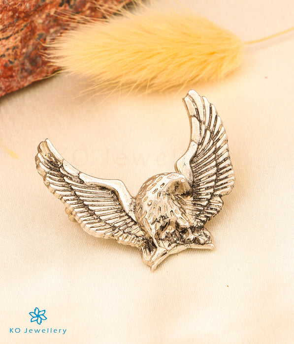 The Eagle Silver Pendant/Brooch (Oxidised)