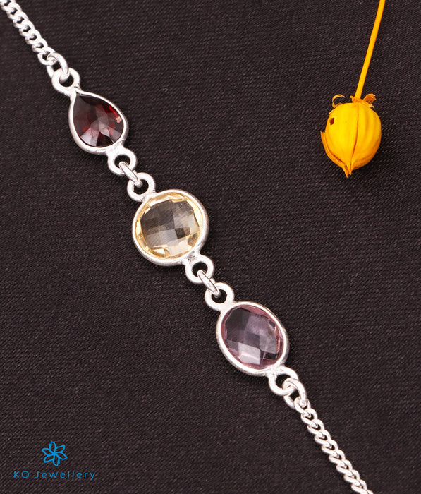 The Maysa Silver Gemstone Necklace