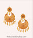 Gold dipped earrings Sterling silver chand bali shop online 