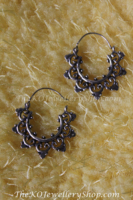antique silver jewellery online hoop earrings