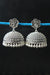 Swiss marcasite studded pure silver jhumka online shopping 