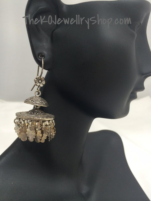 silver chandelier jhumka ethnic silver jewellery online