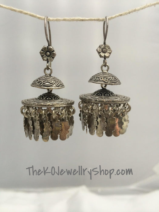 vintage silver indian jewelry buy online jhumka