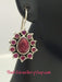 silver red ruby earring best collection festive