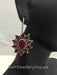 Flower shaped contemporary earring shop online 