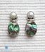 Silver and abalone real gemstone jewellery