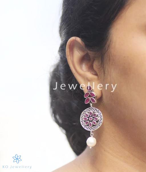 The Dhriti Silver Gemstone Earrings