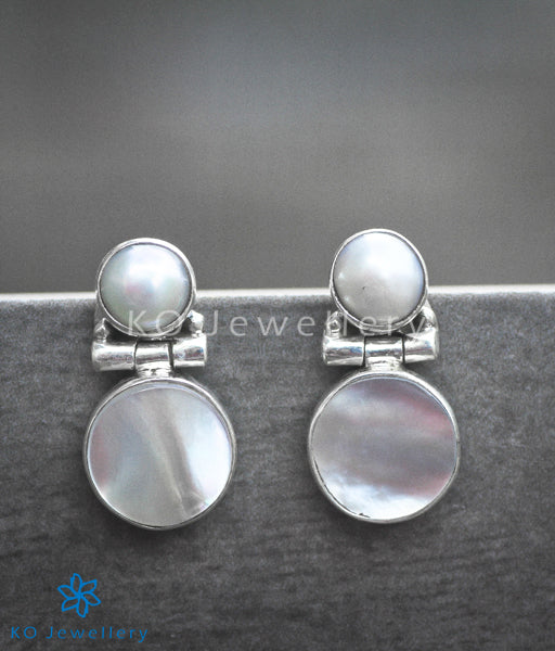 925 silver mother of pearl abalone office wear earrings