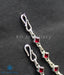 Easy wear silver anklets with hook