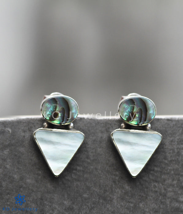 925 silver mother of pearl abalone office wear earrings