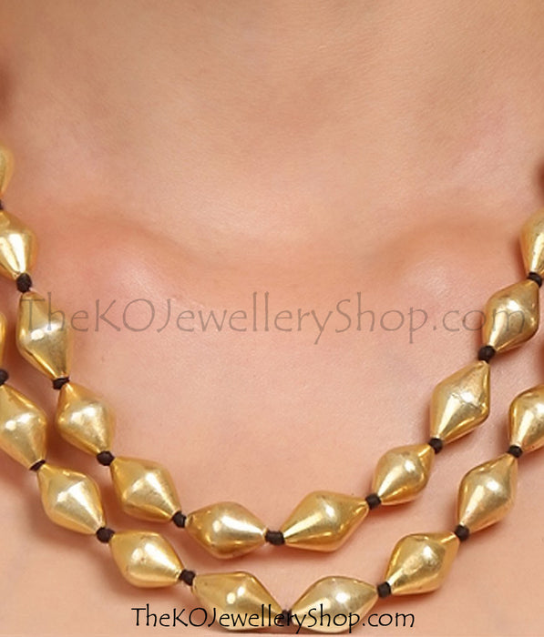 Buy online hand crafted silver gold platted necklace for women