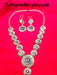 The Silver Mandala Necklace Set - KO Jewellery