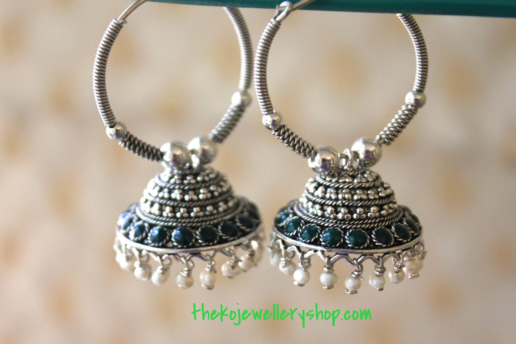 The Anagha Silver Bali-Earring - KO Jewellery