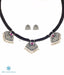 Elegant temple jewellery necklace set with traditional motifs