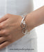 Online shopping pure silver swirl bracelet for women